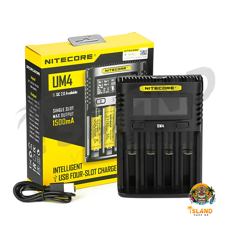 Carregador Externo de Bateria Nitecore UM4